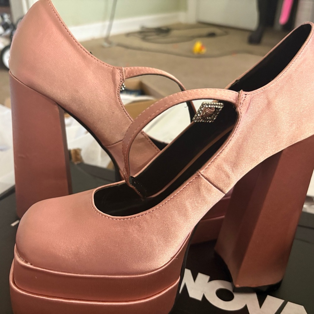 Fashion Nova Blush Pink Platform Heels